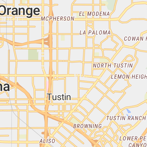 Costa Mesa City Map