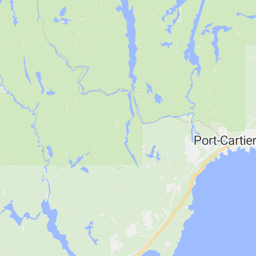 port cartier quebec map